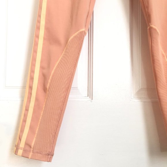 IVY PARK High-Waisted Leggings With Mesh Panels Pink Light Small Adidas Logo - Picture 6 of 11